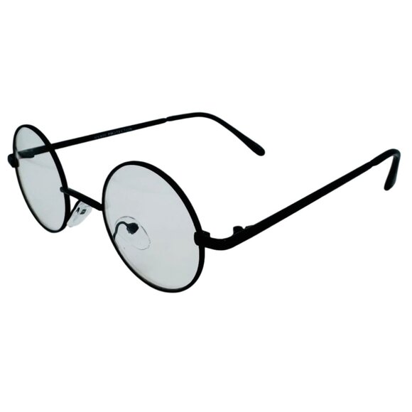 6022 | Black Small Rimless Clear Lens Glasses - Picture 2 of 5